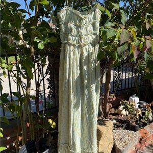 Jessica Simpson Light Yellow Floral Maxi Dress